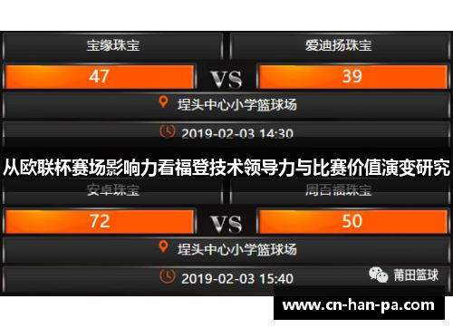 从欧联杯赛场影响力看福登技术领导力与比赛价值演变研究 从欧联杯赛场影响力看福登技术领导力与比赛价值演变研究